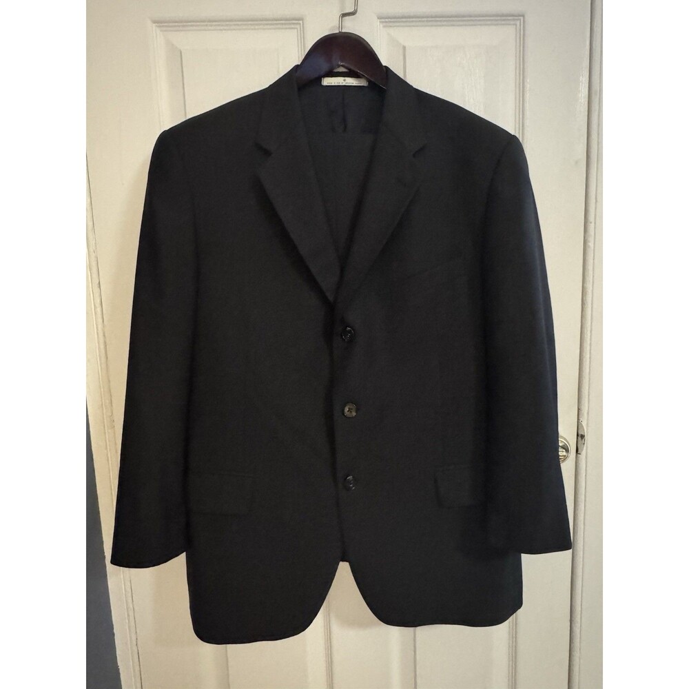 Joseph  Abboud Wool Suit Mens 42Sx36w Dark Gray
